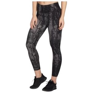 Calia By Carrie Underwood Essential 7/8 Black Snakeskin Leggings Size XS
